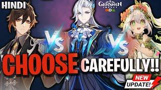 [HINDI] NEW UPDATE!! GENSHIN PULL CAREFULLY | ZHONGLI VS NAHIDA VS NEUVILLETTE RERUN | GENSHIN 5.2