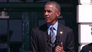 President Obama speaks on the 20th Anniversary of Americorps