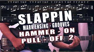 SLAPPIN Marc Ensign -  Grooves using Hammer - on y Pull - off Example 2 By EnocBassPlayersBolivia