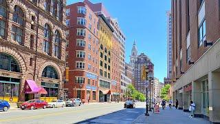 Connecticut USA: Hartford Downtown Walking Tour and Travel Guide - 4K