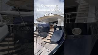 Gorgeous Moonan Motor Yacht #2025yachttour #superyacht 2025 #boatwalkthrough