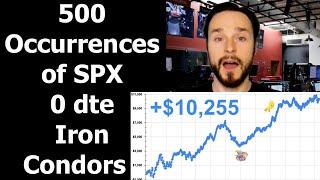 500 Days of SPX 0 dte Iron Condor Trades