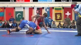 70 KG Gold - Tim Muller (GER) vs Mandakhnaran Ganzorig (MGL)