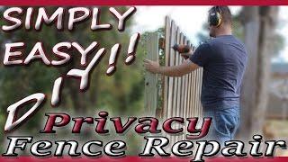 Vlog #3 - DIY Privacy Fence Repair