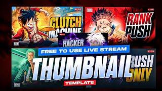 Free Gaming Thumbnail Pack for BGMI/PUBG| Live Stream Thumbnail Templates #bgmi #pubg