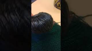 adding a new color to my triangle shawl blue with black what do you guys think?
