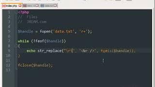 PHP File Handling   fopen, fwrite, fclose, while, feof, fgets, file put contents, file get contents