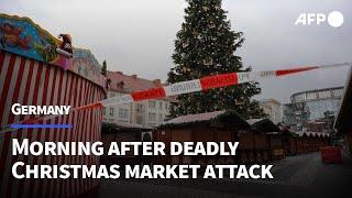 Scene at German Christmas market the morning after deadly attack | AFP