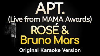 APT. - ROSÉ & Bruno Mars (Karaoke Songs With Lyrics - Live from MAMA Awards)