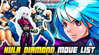 KULA DIAMOND MOVE LIST - The King of Fighters 2002 Unlimited Match (KOF2002)