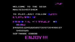 Sega Master System with a code error [NTSC/PAL v1.3]