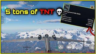 Pe-8 is the HELL bomber in war thunder mobile for now (open beta test) 5000kg TNT  