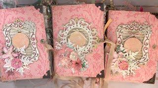 Three Pretty In Pink Christmas Junk Journal Flip Throughs - Christmas Junk Journals