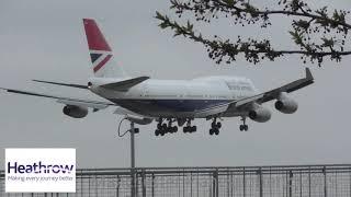 (HD) British Airways ( Negus Retro Livery ) Boeing 747-436 G-CIVB On BA288 At (LHR) On  06/04/2019