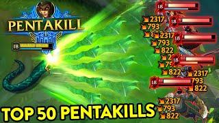 TOP 50 BEST LEAGUE OF LEGENDS PENTAKILLS OF 2022!