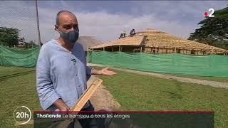 France 2 Journal de 20h L'utilisation du bambou en Thailand pour l'habitation