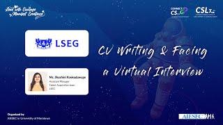 CV Writing & Virtual Interviews | LSEG | Path to Success by AIESEC in University of Moratuwa