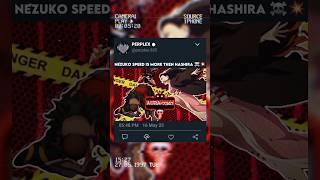 Nezuko Speed Is More Than Hashira️ #nezuko#demon slayer#anime
