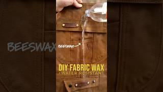 DIY Water-Resistant Fabric Wax #diy #shorts #wax #fabric #waterresistant #diyprojects #diyfashion