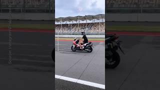 The moment Pecco rides a Honda at the Mandalika Circuit | #motogptoday #mandalika #peccobagnaia