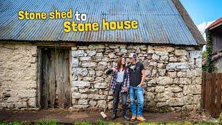 STONE SHED to STONE HOUSE! Off grid Irish cottage renovation.