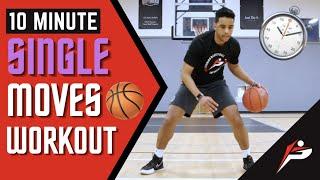 10 Minute Follow Along Dribbling Workout | Single Moves Workout | Pro Training Basketball