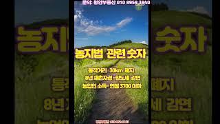 농지법(통작거리 등),세법관련 기억해야 할 숫자 3가지 #shorts