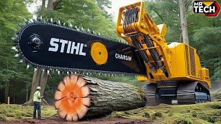 Extreme Dangerous Fastest Big Chainsaw Cutting Tree Machines | Biggest Heavy Equipment Machines #14