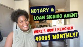 My journey as a Notary & loan signing agent | Hitting 4000$ monthly!