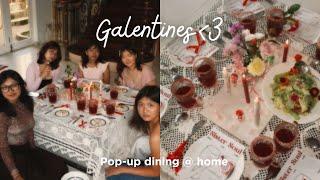 This is how i hosted my Galentine in my small home | POP-UP DINING  ️