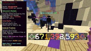 1 tapping the t4 enderman slayer (hypixel skyblock)