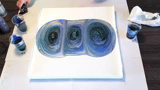 #66 Acrylic pour painting abstract