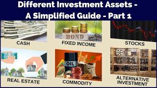 Different Investment Assets - A Simplified Guide - Part 1 |Holistic investment