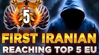 WHO IS THIS GUY?! FIRST IRANIAN to reach TOP 5 Rank - Rising Star Mid Player Dota 2