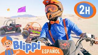 ¡Blippi va al desierto! Descubriendo los diferentes tipos de vehículos en Mojave | Blippi