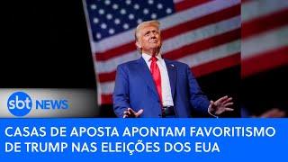 Casas de aposta apontam favoritismo de Trump nas eleições dos EUA | SBT News