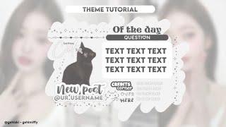    ꒰   ୭ৎ   ꒱  Fanpage Kpop Theme Tutorial | themes for Kpop fanpage tutorial | theme tutorial