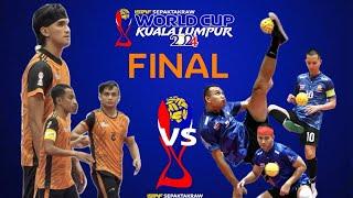  รอบชิงฯ สด แมทช์ล้างเลือด ทีมชุดชาย ไทย  มาเลย์ #ISTAFWorldCup2024 Men's Team Thailand  Malaysia