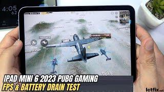 iPad Mini 6 2023 PUBG Mobile Gaming test