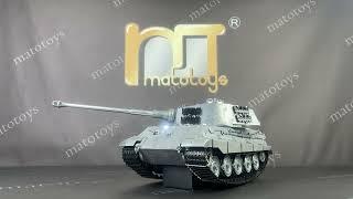 Mato 100% Metal 1:16 RC King Tiger Tank  - Clark TK22A | Full Function Demonstration