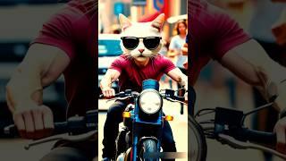 Hero Cat defeated the villain #aicat #catfight #herocat #cat #aicatstories #funnycat #shorts