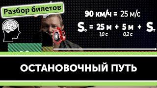 Остановочный и тормозной путь автомобиля, время реакции. Уроки ПДД.