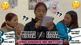 SISTERS : Who knows me the Best? || Ultimate test️|| #ladakhivlogger ||DL78