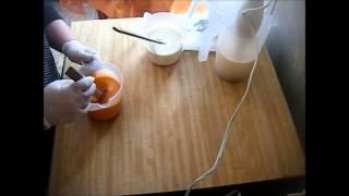 Testing fragrance oil, and Org vibrance mica from Nurture soap supply