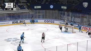 Semyon Chistyakov - Defensive puck play v. HC Sibir (Nov. 13, 2020)