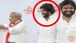 VIDEO : పడి పడి నవ్విన పవన్ కళ్యాణ్ ..CPM Madhu Makes Laugh..Pawan Kalyan Smiling..Porata Deeksha