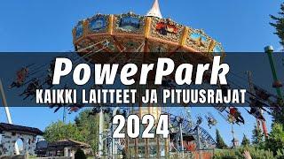 PowerPark - Kaikki laitteet ja pituusrajat 2024