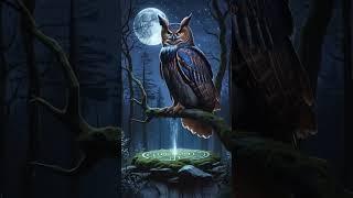Eyes of the Ancient Forest – Owl Sentinel  #owlsentinel #forestguardian #mythicalowl #fantasyart
