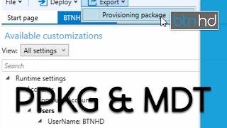 Deploy Provisioning Packages with MDT!