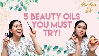 5 BEAUTY OILS YOU MUST TRY: Tea Tree, Sunflower, Almond, Lavender, Castor Oil | Garden Lab Review